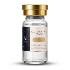 Bacteriostatic Water 3mL research peptide solvent vial