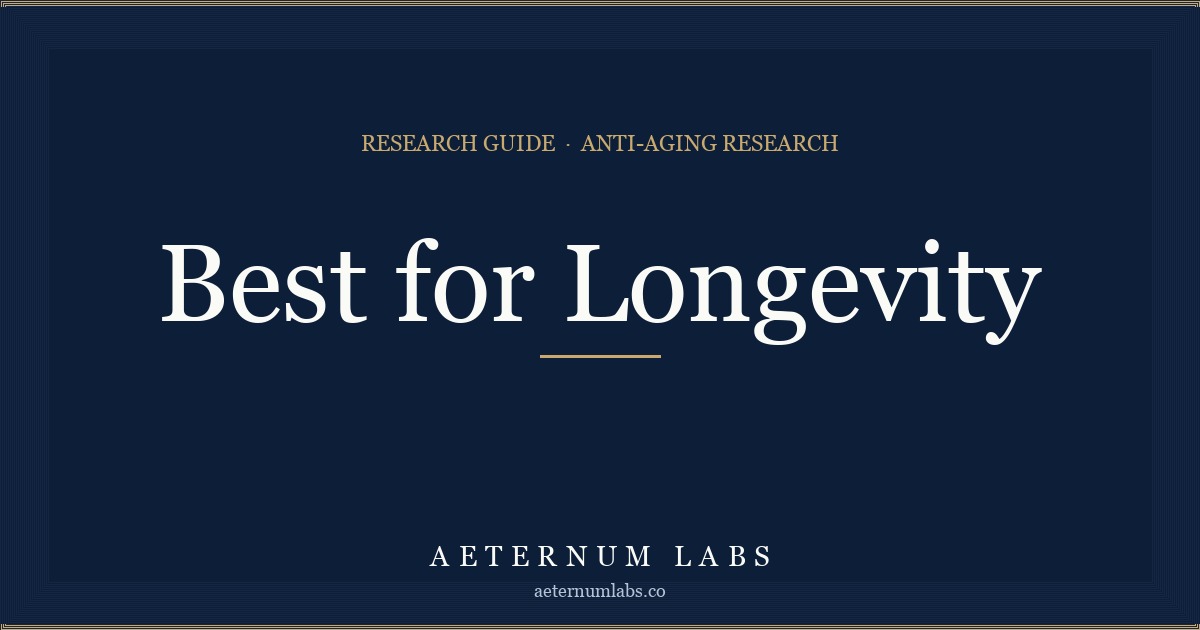 Best peptides for longevity research cover