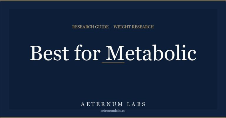 Best peptides for metabolic research cover