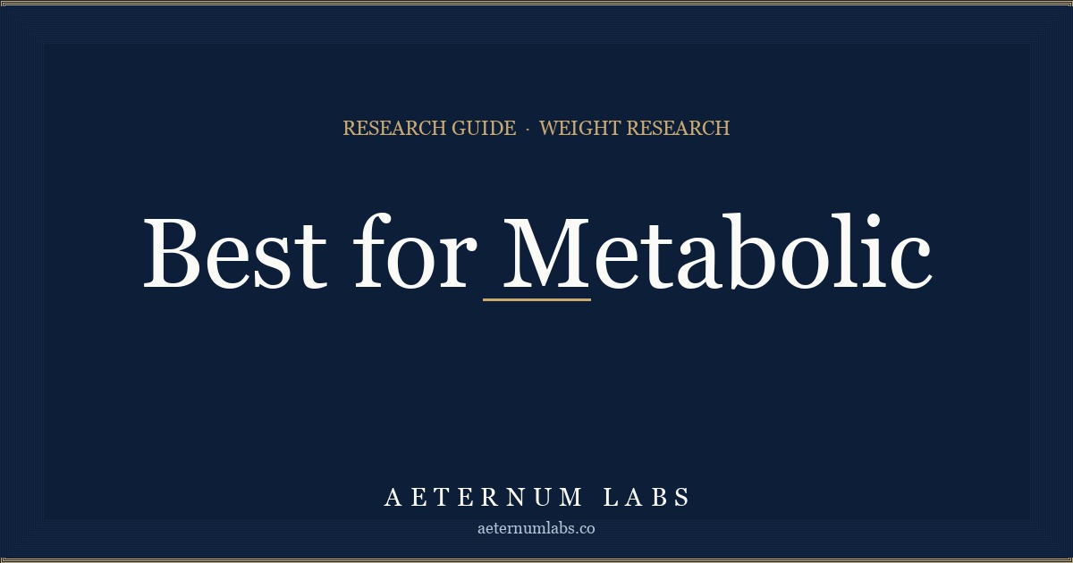 Best peptides for metabolic research cover