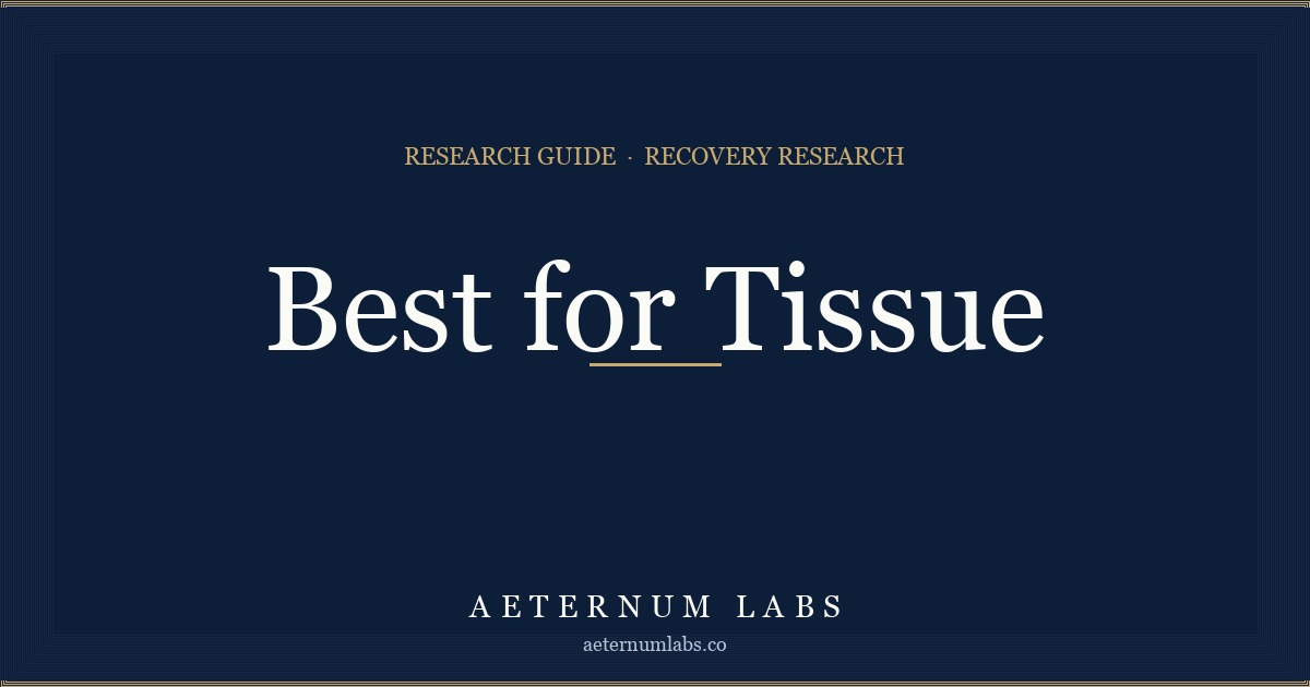 Best peptides for tissue repair research cover