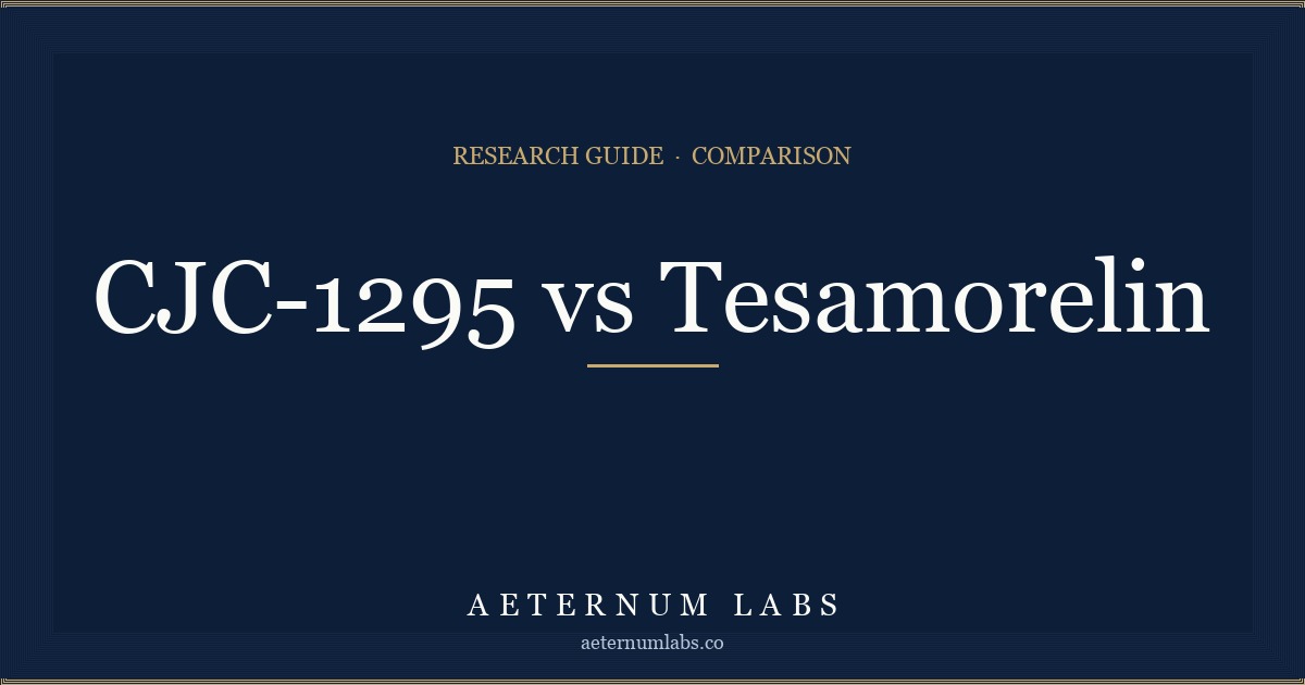 CJC-1295 vs Tesamorelin comparison cover