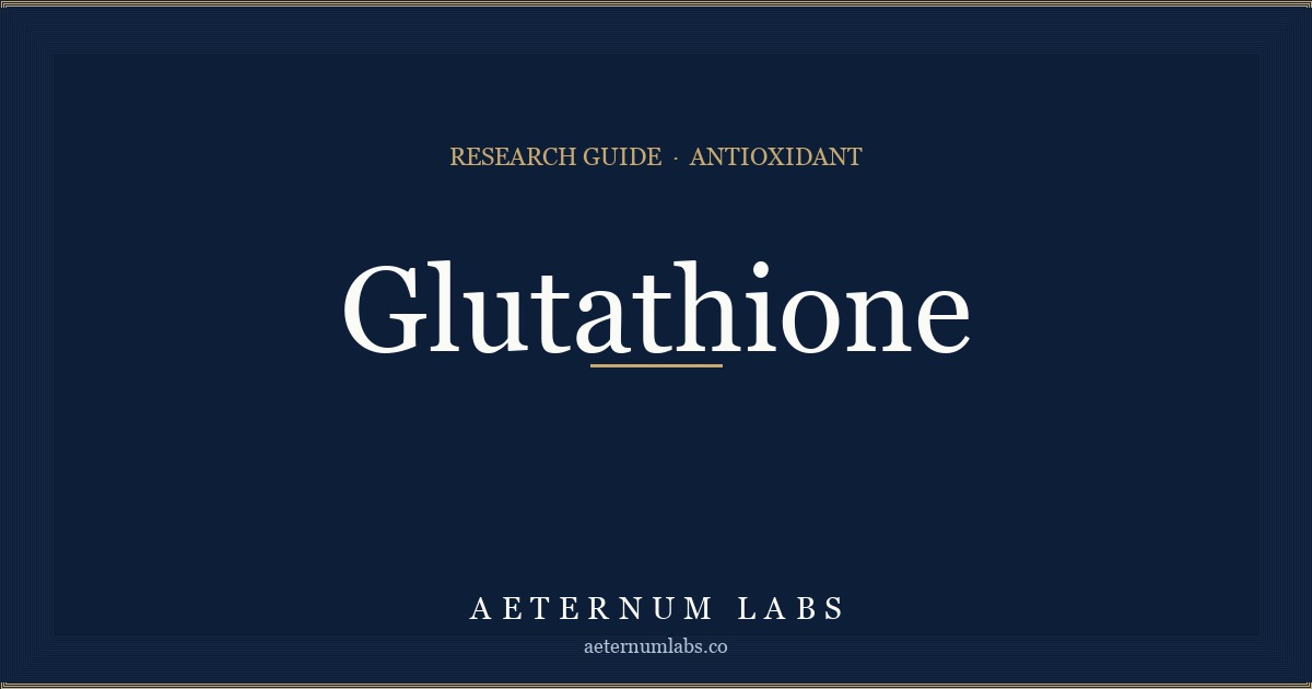 Glutathione research guide cover