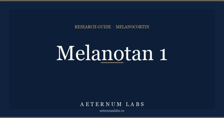 Melanotan 1 (MT-1) research guide cover