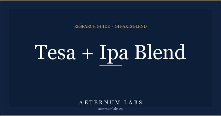 Tesamorelin + Ipamorelin blend research guide cover