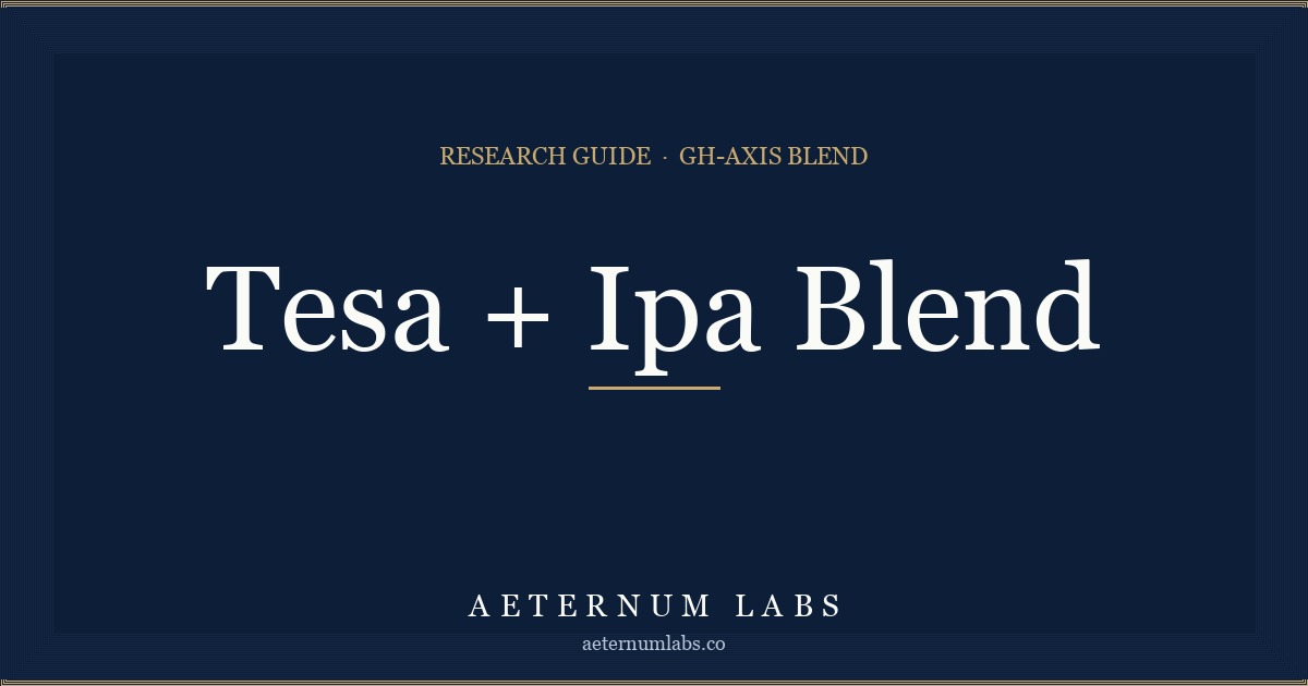 Tesamorelin + Ipamorelin blend research guide cover