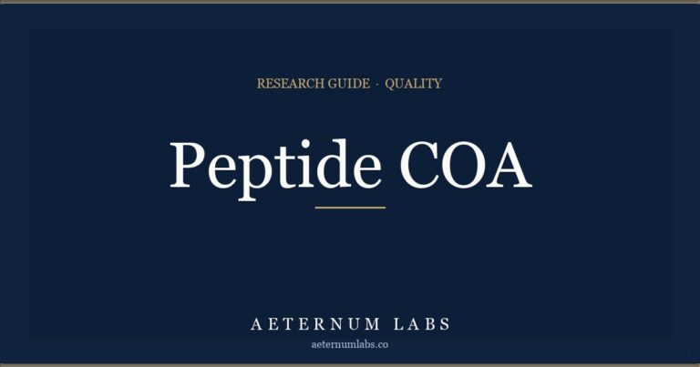 Peptide COA explainer cover